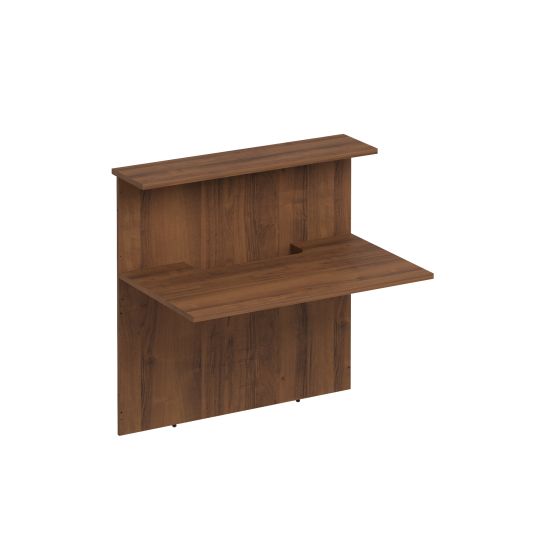 Модуль ресепшен прямой с вырезом без опор французский орех