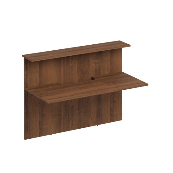 Модуль ресепшен прямой с вырезом без опор французский орех