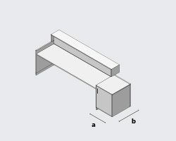 Стойка ресепшен 24 орех каналетто