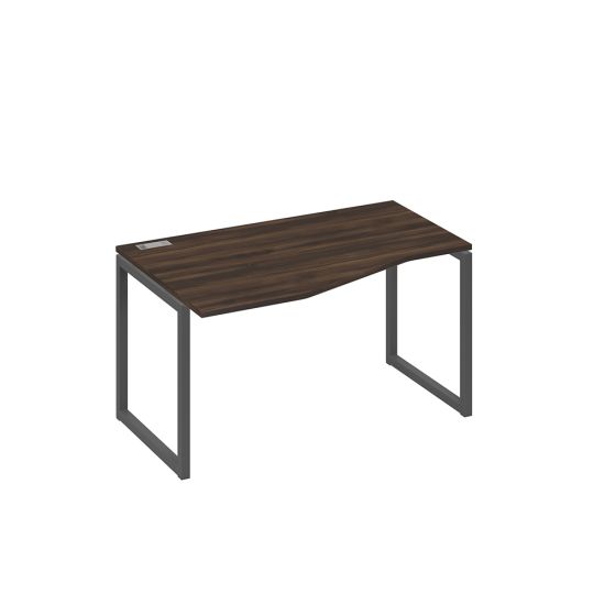 Стол левый эргономичный Техно металлокаркас QUATTRO дуб ристретто/ металлокаркас антрацит