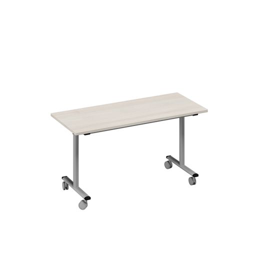 Стол письменный складной дуб / металлокаркас серый