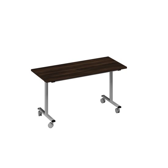 Стол письменный складной дуб ристретто/ металлокаркас серый