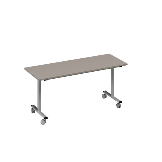 Стол письменный складной мокко премиум / металлокаркас серый
