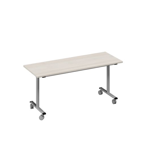 Стол письменный складной дуб / металлокаркас серый