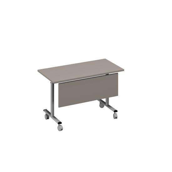 Стол складной с экраном мокко премиум / металлокаркас серый