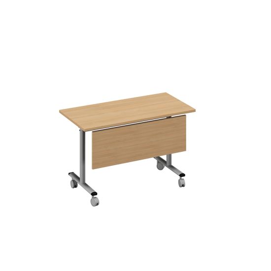 Стол складной с экраном натуральный дуб / металлокаркас серый