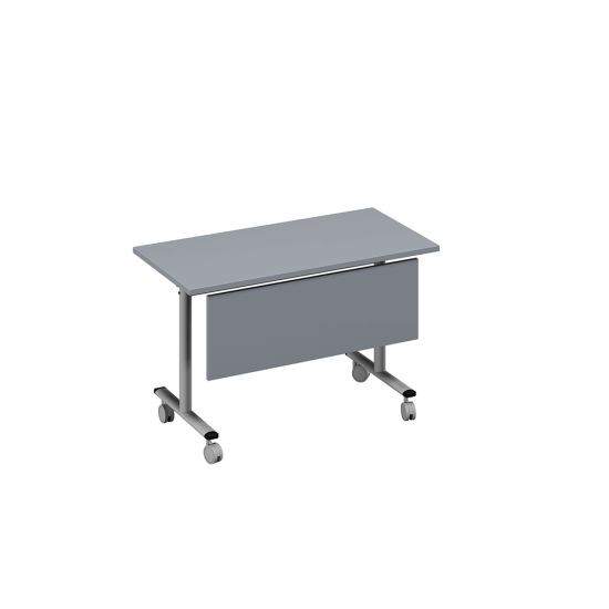 Стол складной с экраном серый / металлокаркас серый