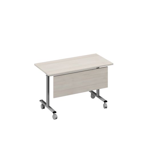 Стол складной с экраном дуб / металлокаркас серый