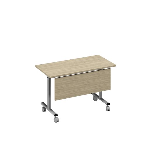 Стол складной с экраном дуб скандинавский / металлокаркас серый