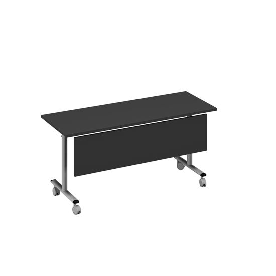 Стол складной с экраном антрацит премиум / металлокаркас серый