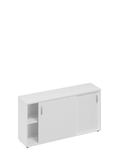 Шкаф-купе низкий (для 2-х столов 70) белый премиум