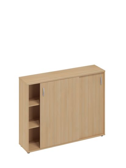 Шкаф-купе средний (для 2-х столов 70) натуральный дуб