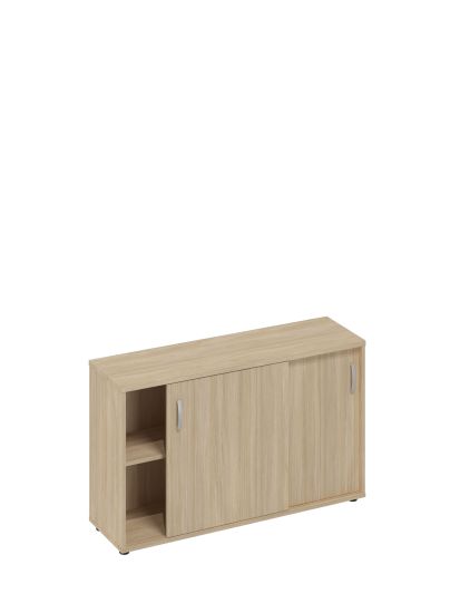 Шкаф-купе низкий (для 2-х столов 60) дуб скандинавский