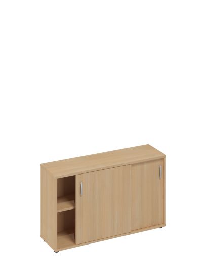 Шкаф-купе низкий (для 2-х столов 60) натуральный дуб