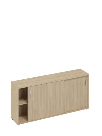 Шкаф-купе низкий (для 2-х столов 80) дуб скандинавский