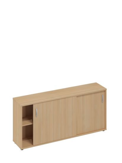 Шкаф-купе низкий (для 2-х столов 80) натуральный дуб