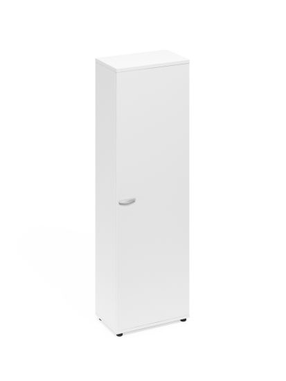 Шкаф для одежды узкий белый премиум