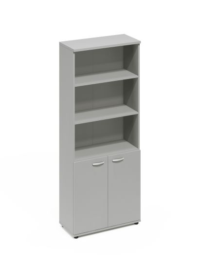 Шкаф для документов полузакрытый серый
