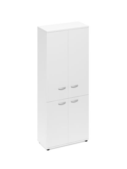 Шкаф для документов закрытый 4-х дверный белый премиум