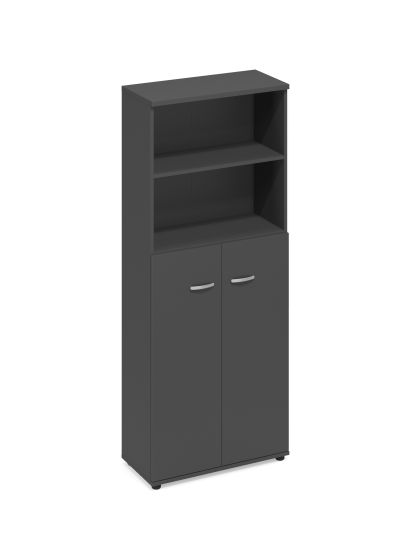 Шкаф для документов полузакрытый антрацит премиум