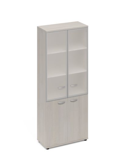 Шкаф стеклянные дверцы стенка ДСП дуб шамони