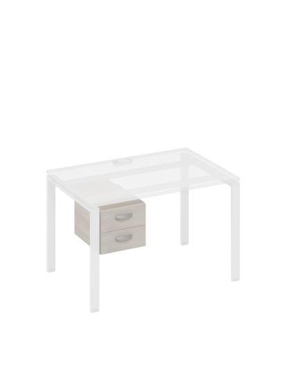 Тумба подвесная 2-ящичная (для стола 80) дуб шамони