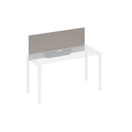 Экран настольный фронтальный для стола 140 с кабель-каналом мокко премиум / металлокаркас антрацит