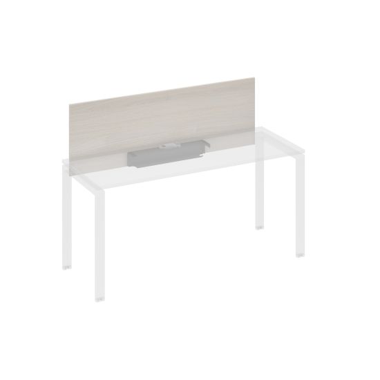 Экран настольный фронтальный для стола 160 с кабель-каналом дуб / металлокаркас антрацит