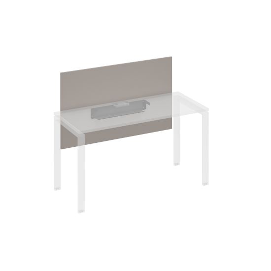 Экран настольный фронтальный большой для стола 140 с кабель-каналом мокко премиум / металлокаркас антрацит