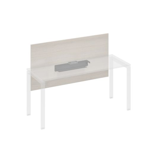 Экран настольный фронтальный большой для стола 160 с кабель-каналом дуб / металлокаркас антрацит