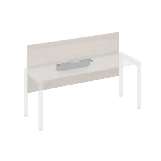 Экран настольный фронтальный большой для стола 180 с кабель-каналом дуб / металлокаркас антрацит