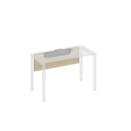 Экран стола 120 с кабель-каналом дуб скандинавский / металлокаркас антрацит