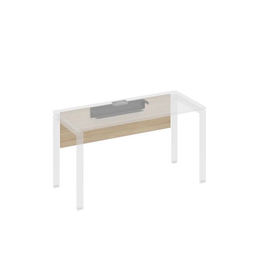 Экран стола 140 с кабель-каналом дуб скандинавский / металлокаркас антрацит