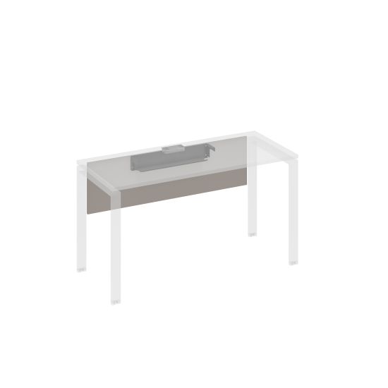 Экран стола 140 с кабель-каналом мокко премиум / металлокаркас антрацит