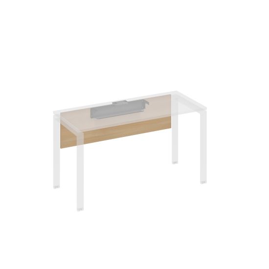 Экран стола 140 с кабель-каналом натуральный дуб / металлокаркас антрацит