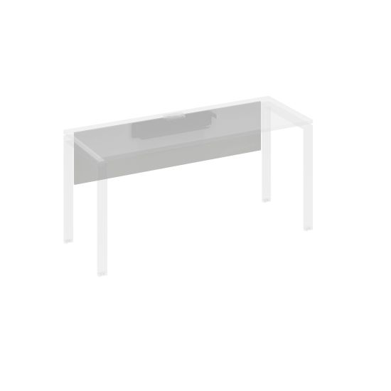 Экран стола 180 с кабель-каналом серый / металлокаркас антрацит