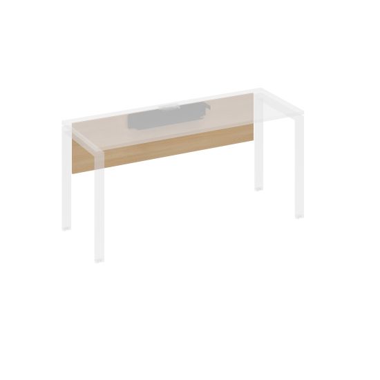 Экран стола 180 с кабель-каналом натуральный дуб / металлокаркас антрацит