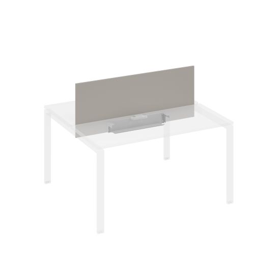 Экран настольный фронтальный для стола 140 с двумя кабель-каналами мокко премиум / металлокаркас антрацит