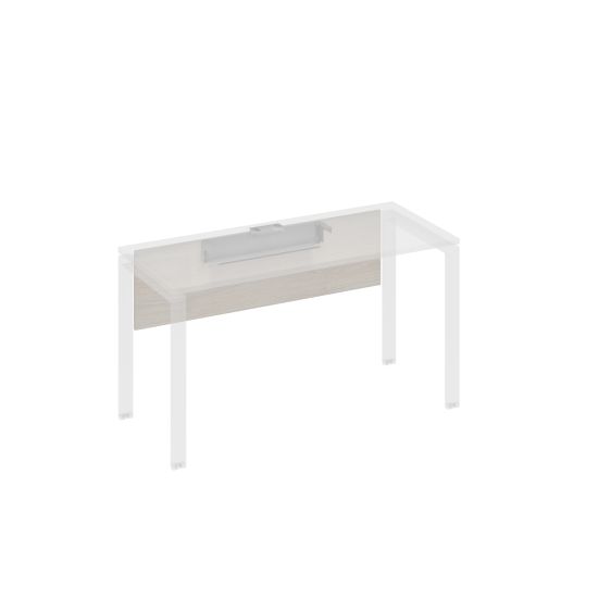 Экран стола 140 с кабель-каналом дуб / металлокаркас серый