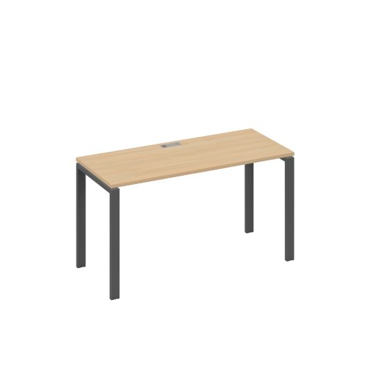 Стол письменный на металлокаркасе UNO натуральный дуб / металлокаркас антрацит