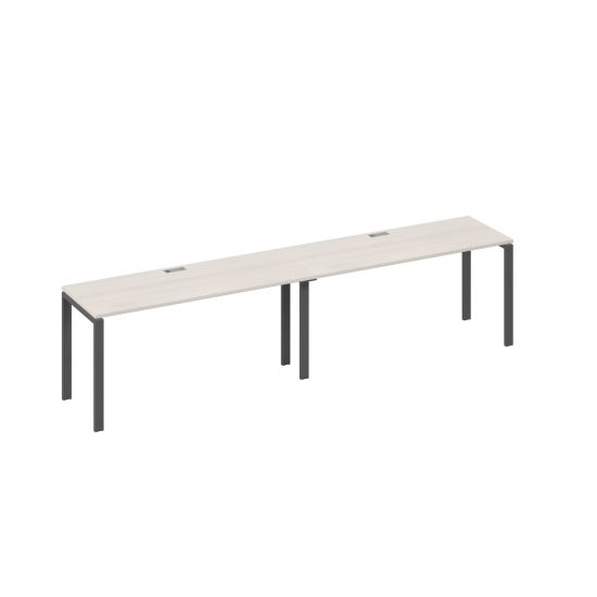 Рабочая станция каркасе UNO (2х160) дуб / металлокаркас антрацит