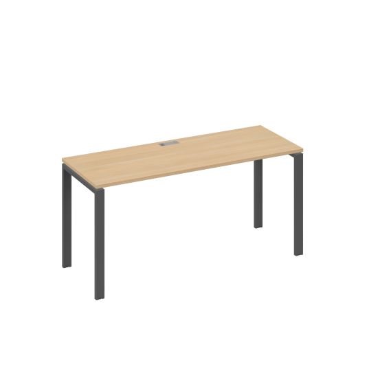 Стол письменный на металлокаркасе UNO натуральный дуб / металлокаркас антрацит