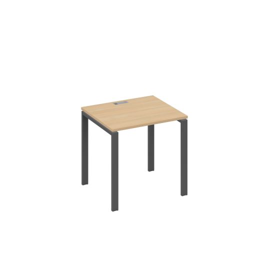 Стол письменный на металлокаркасе UNO натуральный дуб / металлокаркас антрацит
