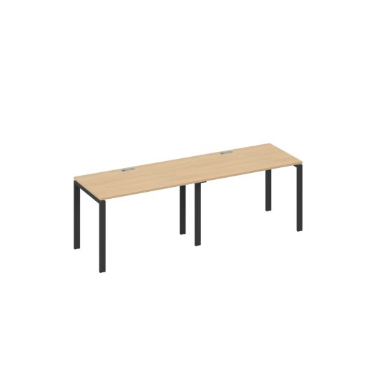 Станция на каркасе UNO 2х120 рабочая натуральный дуб / металлокаркас антрацит