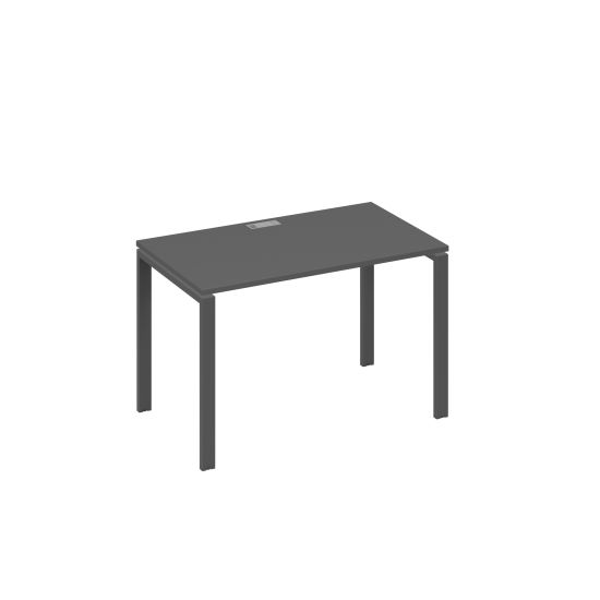Стол письменный на металлокаркасе UNO антрацит премиум / металлокаркас антрацит