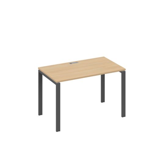 Стол письменный на металлокаркасе UNO натуральный дуб / металлокаркас антрацит