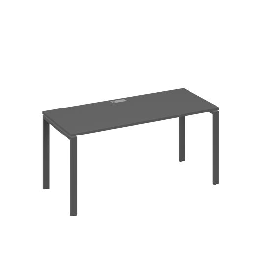 Стол письменный на металлокаркасе UNO антрацит премиум / металлокаркас антрацит