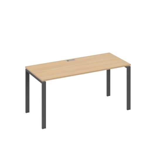 Стол письменный на металлокаркасе UNO натуральный дуб / металлокаркас антрацит