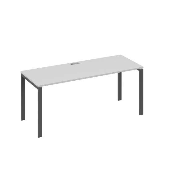 Стол письменный на металлокаркасе UNO серый / металлокаркас антрацит