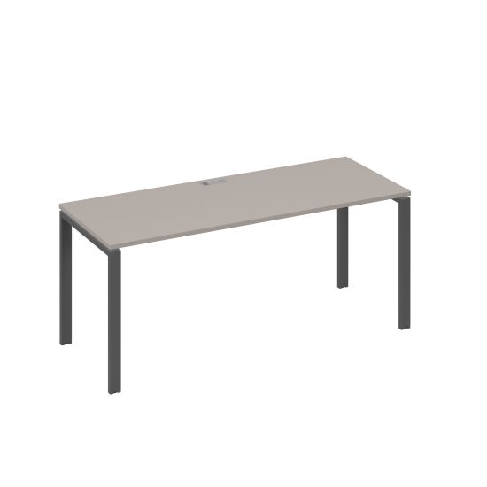 Стол письменный на металлокаркасе UNO мокко премиум / металлокаркас антрацит